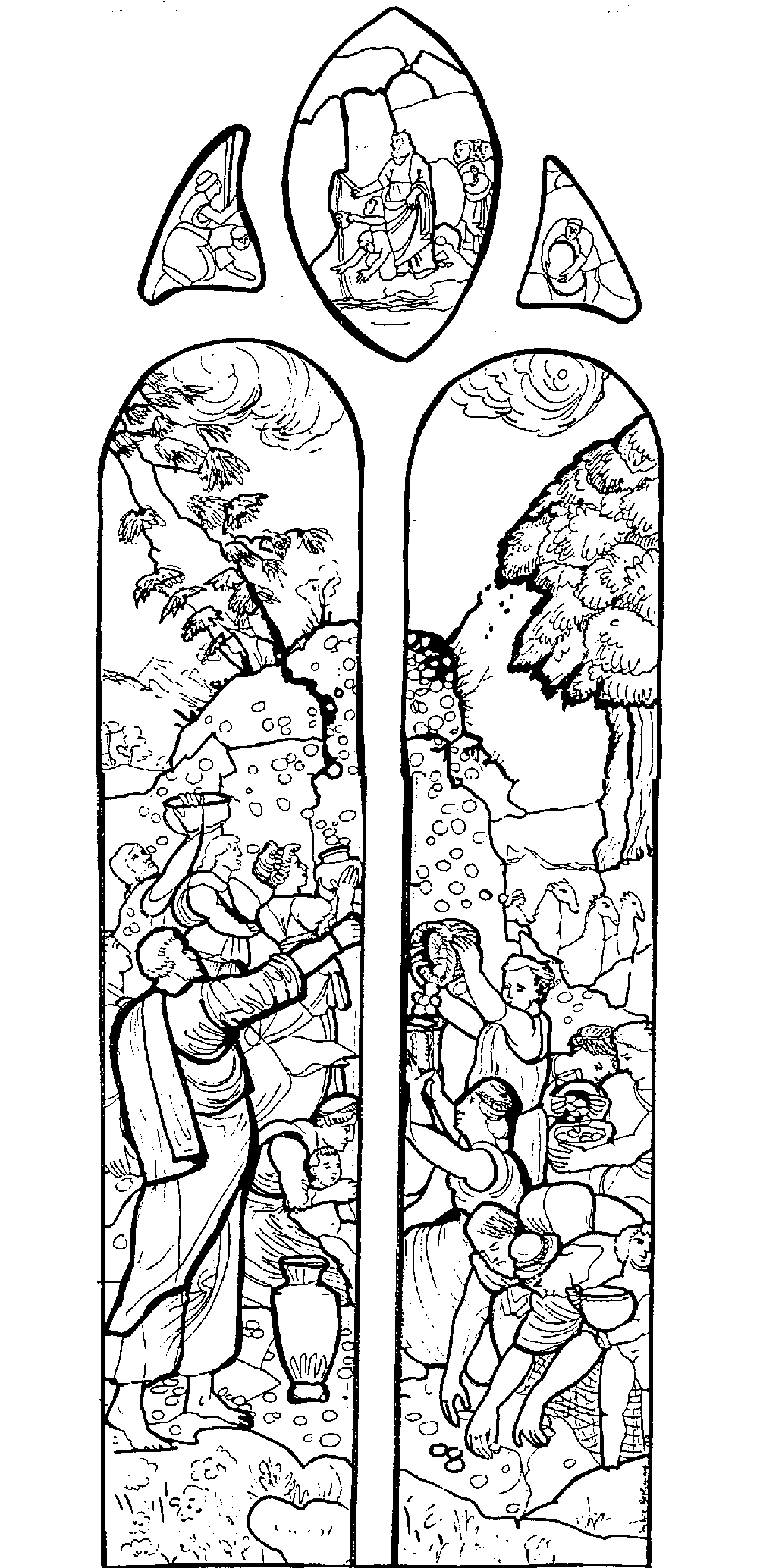 Medieval stained glass