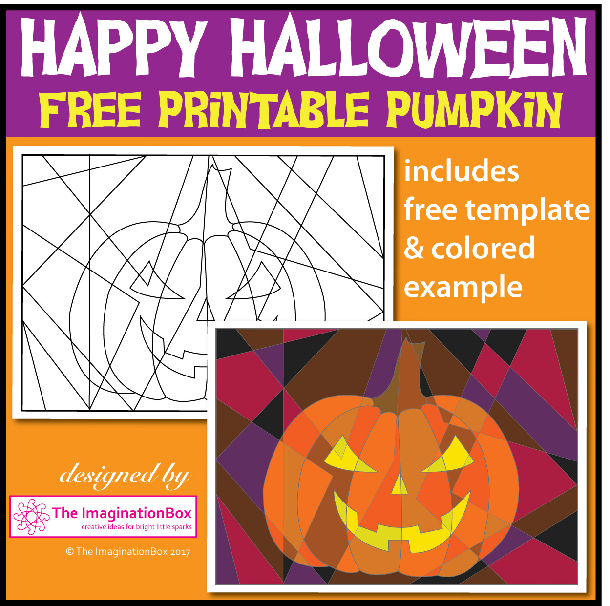 Free printable halloween pumpkin art