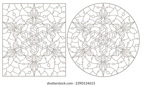 Snowflake stained glass patterns images stock photos d objects vectors