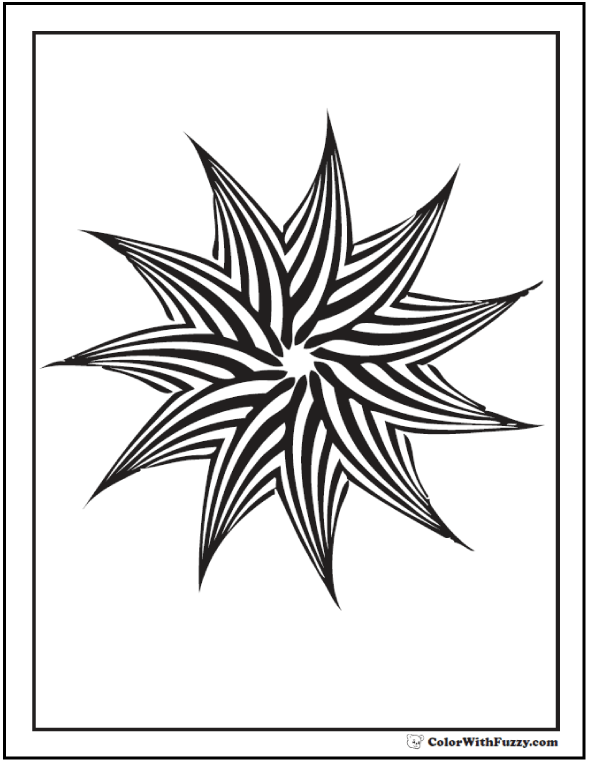 Geometric coloring pages to print â pdf digital downloads