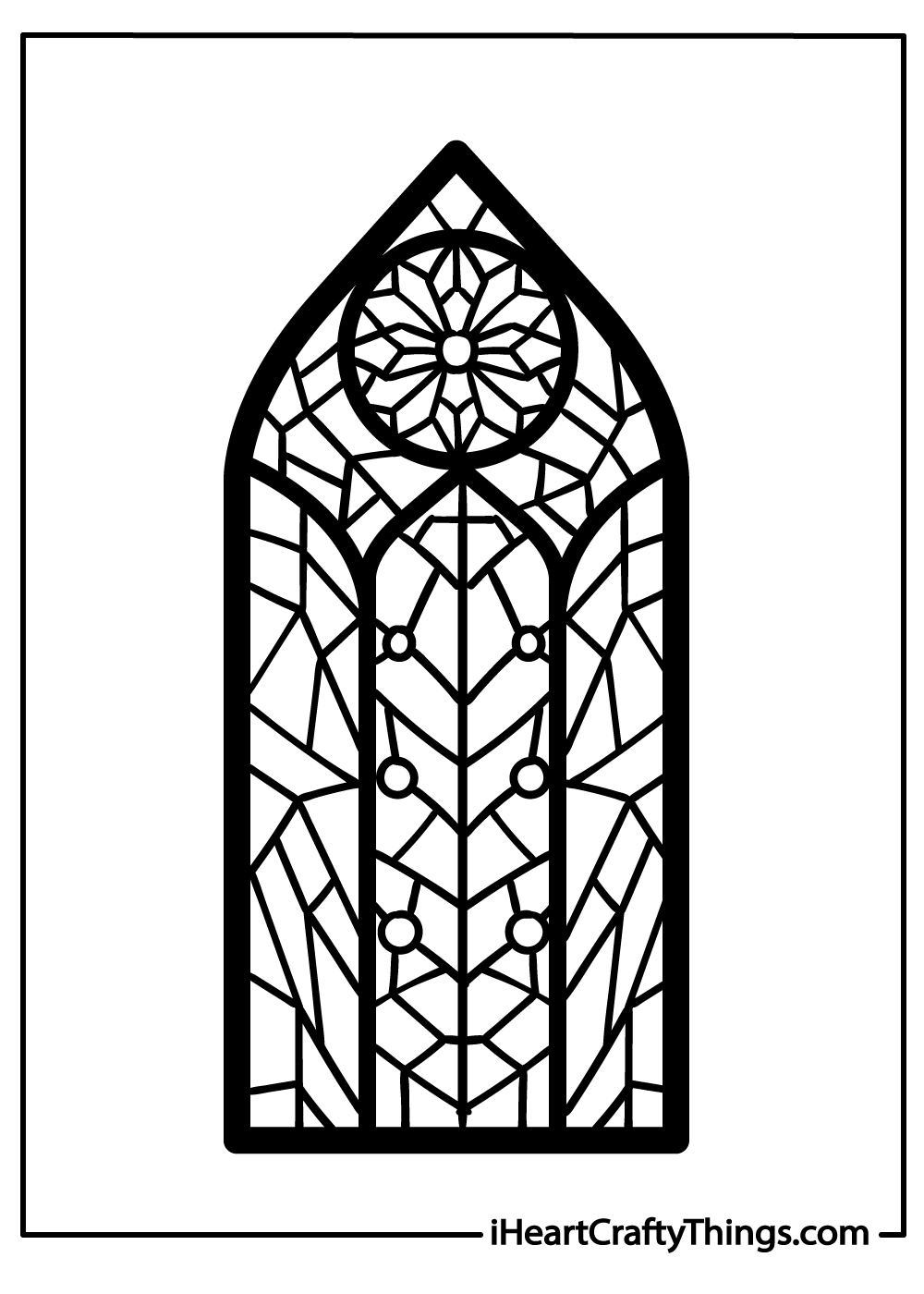 Stained glass pages free printables