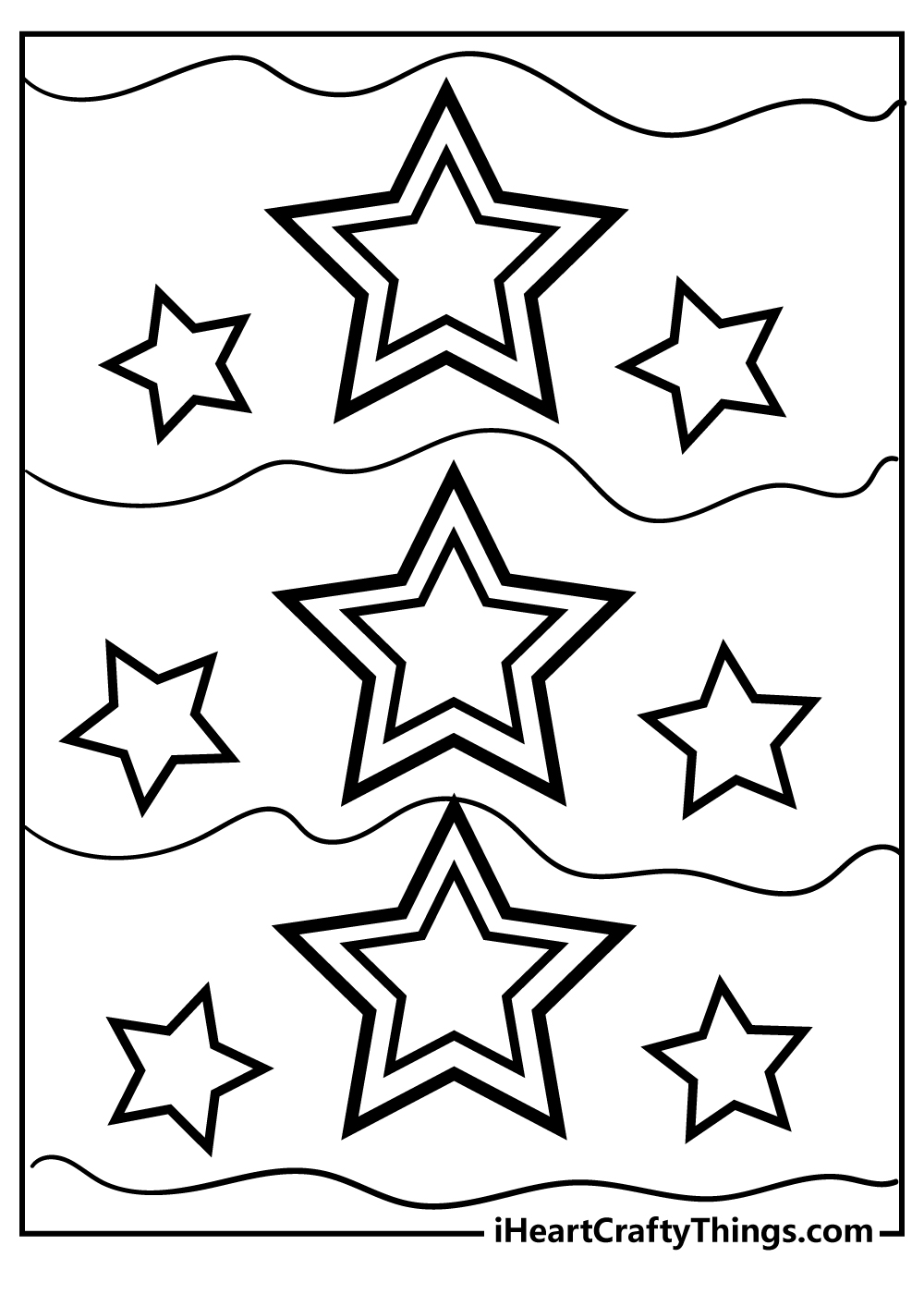 Star coloring pages free printables