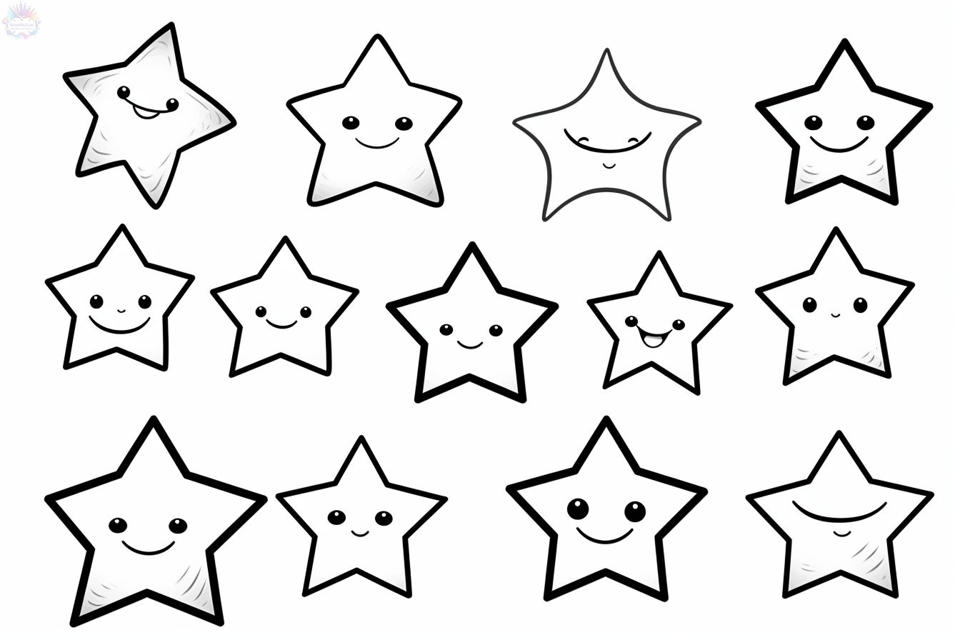 Star coloring pages