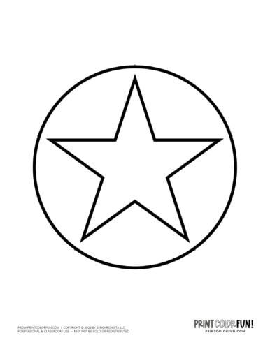 Star clipart and coloring pages at