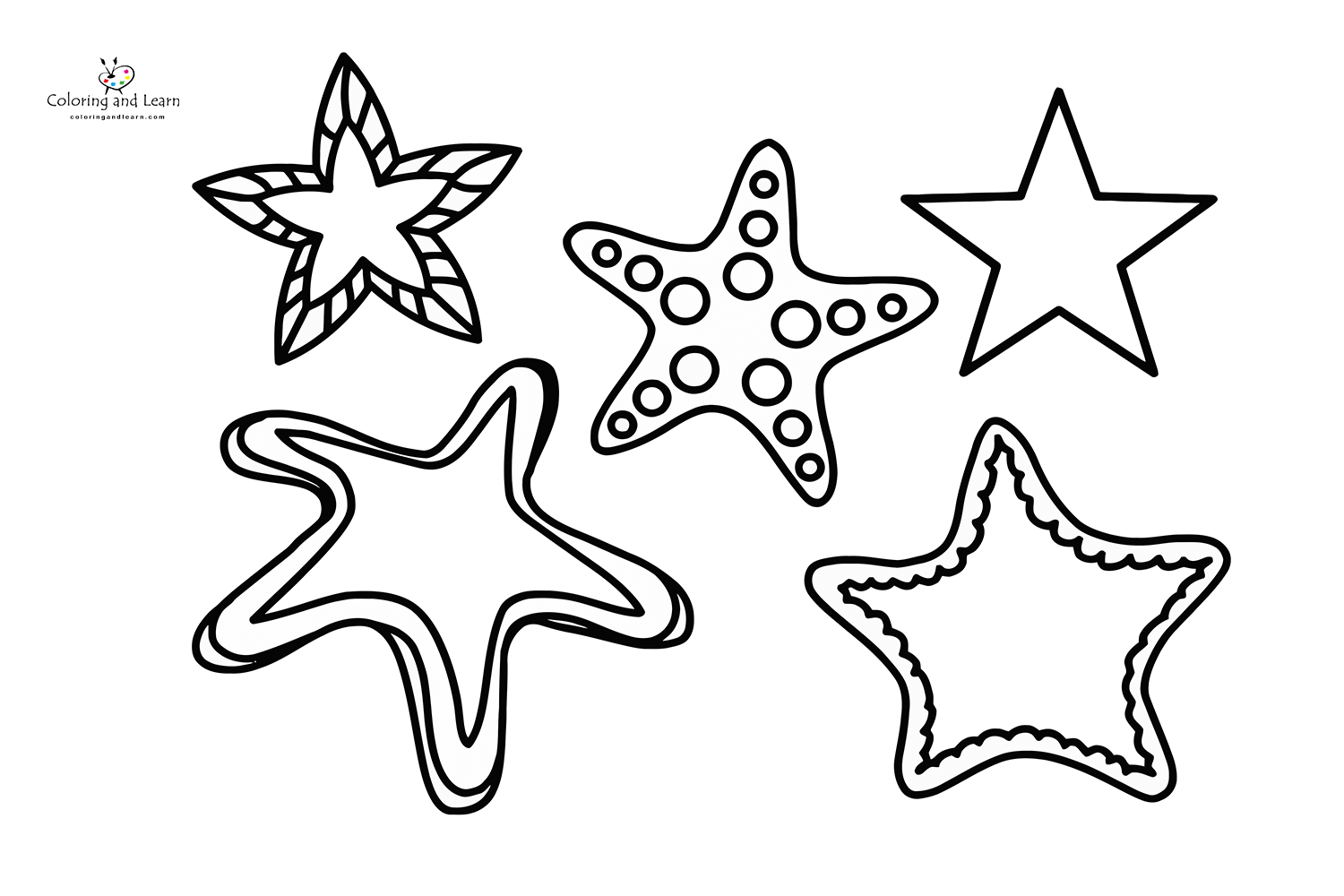 Star coloring pages