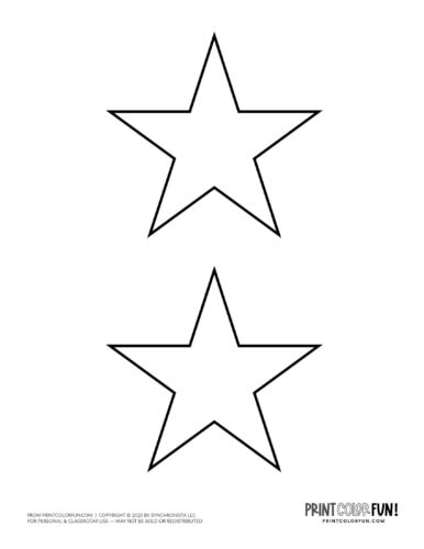 Star clipart and coloring pages at