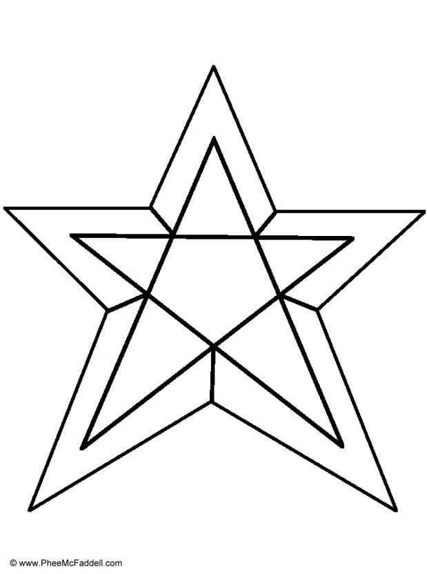 Coloring page star