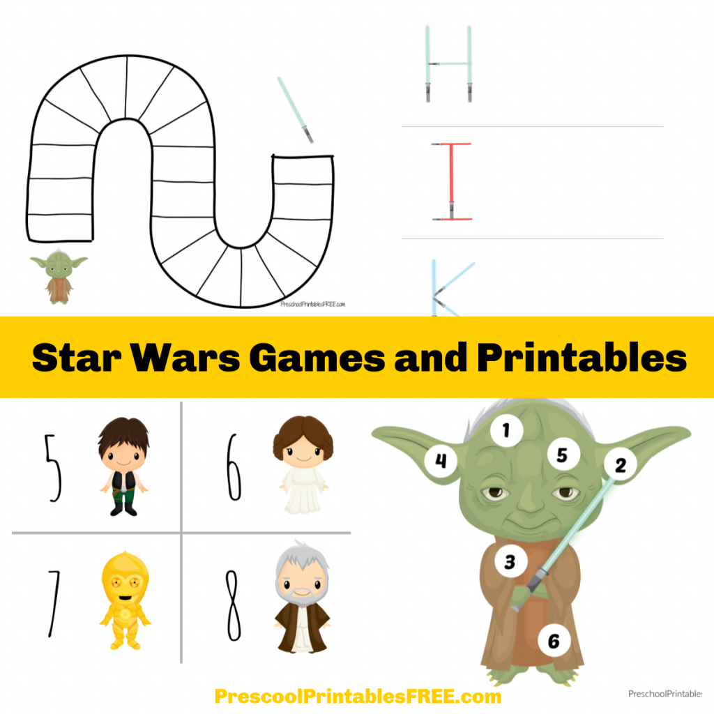 Star wars preschool games and activities free printable â free preschool printables