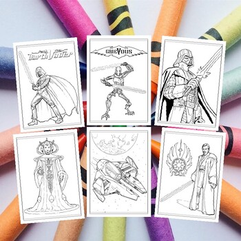 Coloring fun with a galactic twist printable star wars pages for children