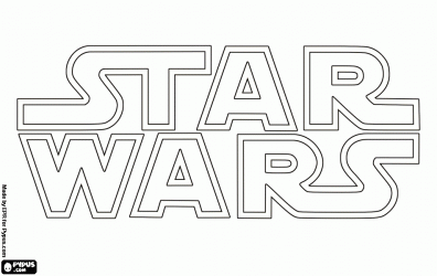 Star wars logo coloring page star wars prints star wars logo star wars coloring sheet