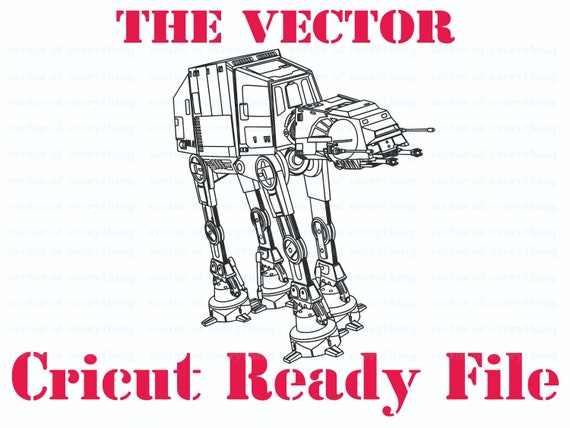 Starwars at at imperial walker svg vector cut file cricut silhouette laser cnc plotter print embroidery