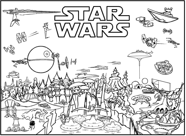 Star wars free printable coloring pages for adults kids over designs