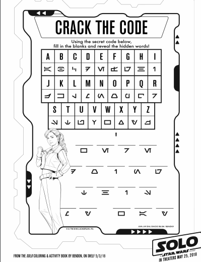 Star wars coloring pages and activity sheets