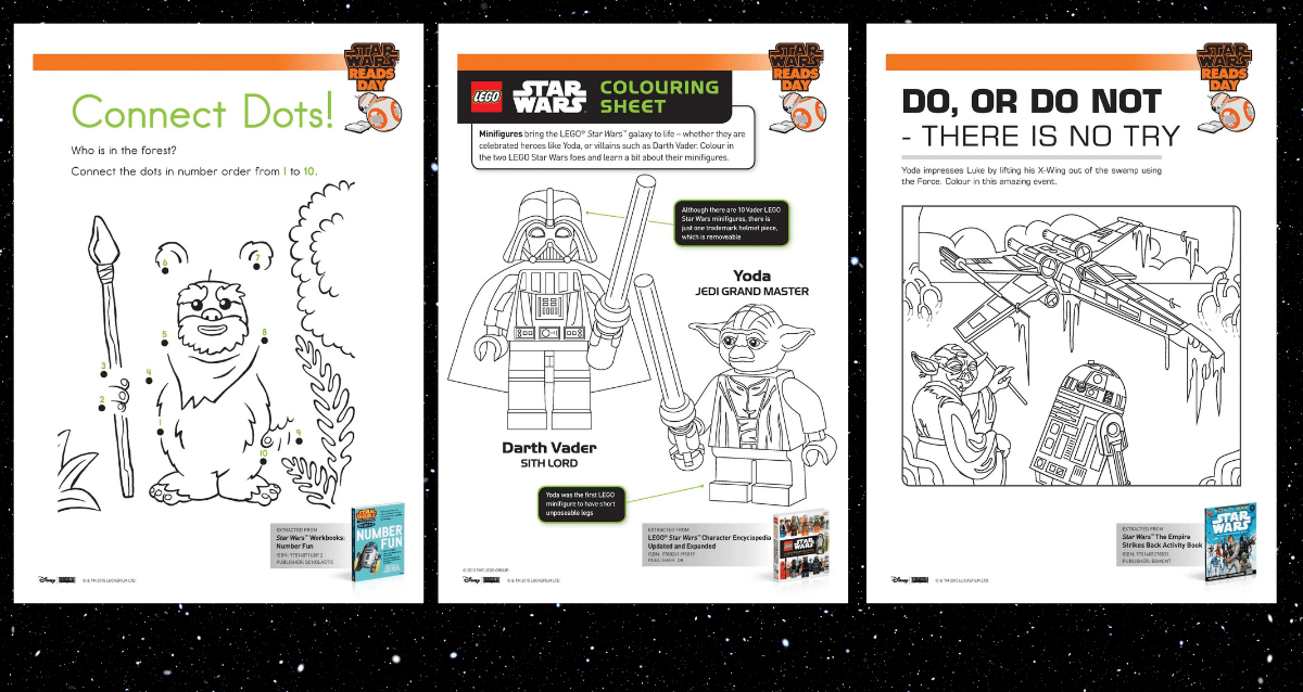 Free star wars printables and activity pages for the kids