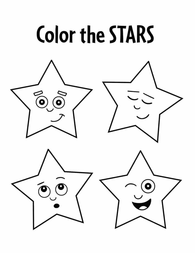 Free star worksheets for preschool â the hollydog blog