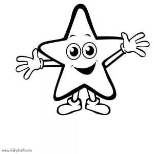 Printables star colouring pages