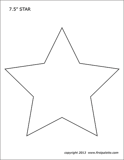 Stars free printable templates coloring pages