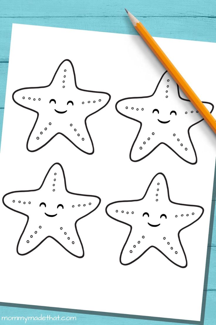 Free printable starfish template outlines for best ocean crafts starfish template free printable art starfish craft