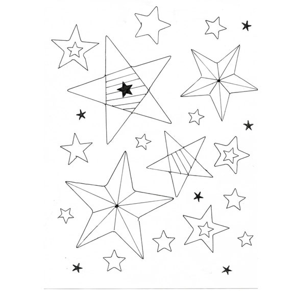 Coloring sheet of stars stars to colorkids and adult activityprintable download jpeg download size in x in diy print at home