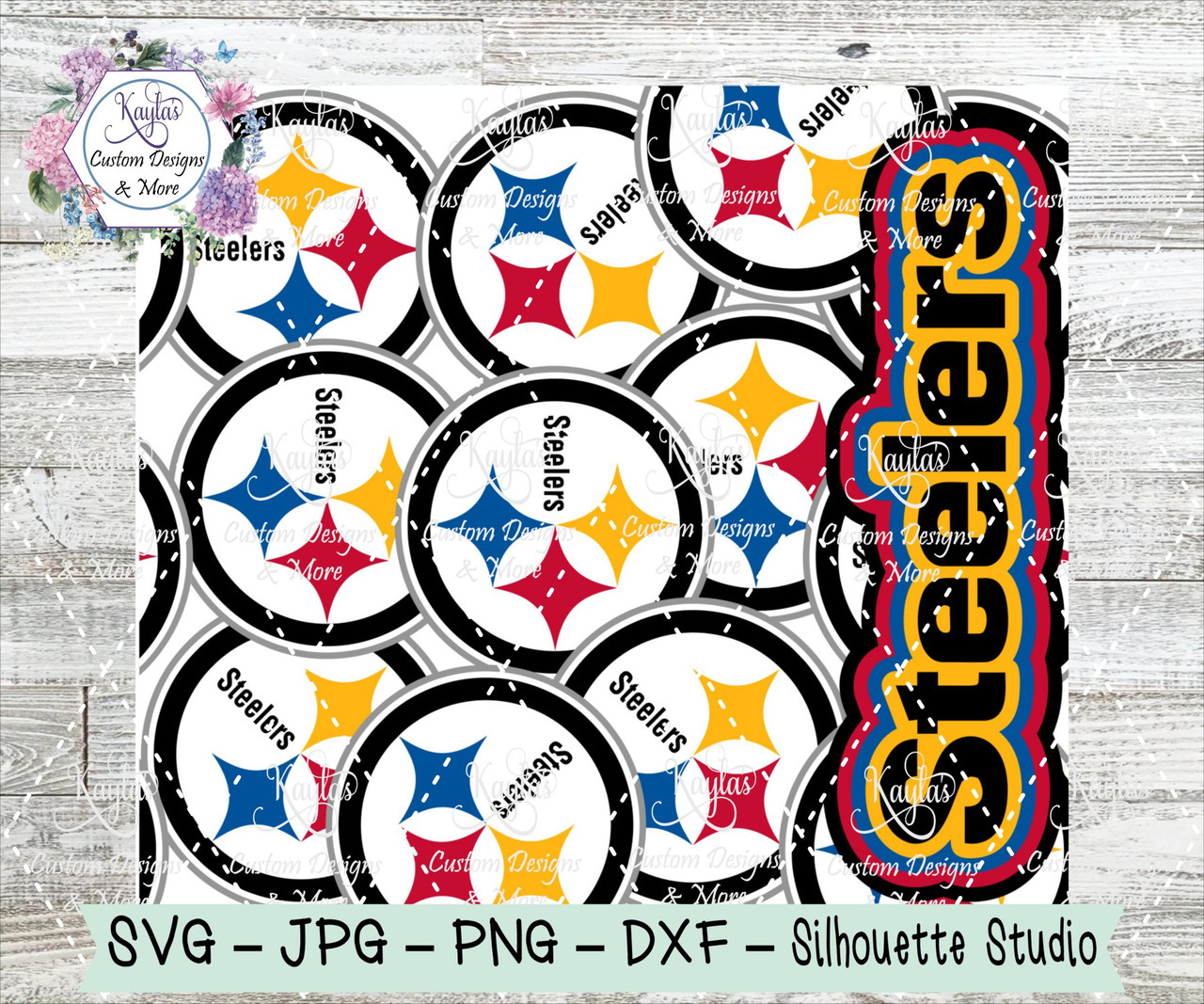 Pittsburgh steelers burst tumbler template digital download