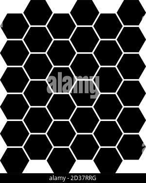 Honeyb pattern of hexagon shapes in vector stock vector image art