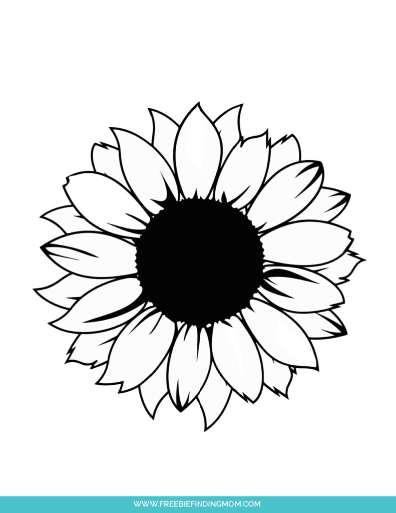 Free printable sunflower stencils template pdfs