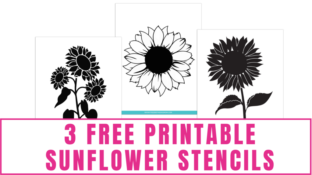 Free printable sunflower stencils template pdfs