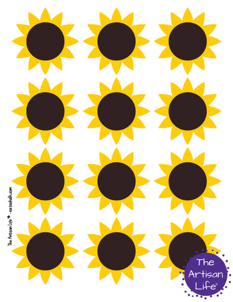 Printable sunflower templates and patterns â the artisan life