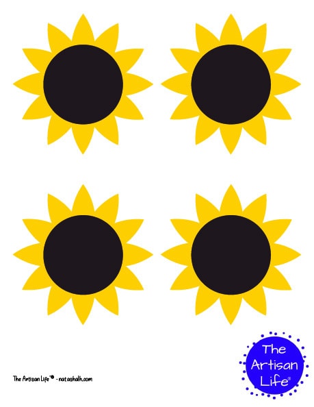 Free printable sunflower templates and sunflower patterns