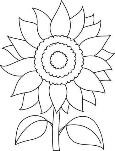 Sunflower printable template free printable papercraft templates