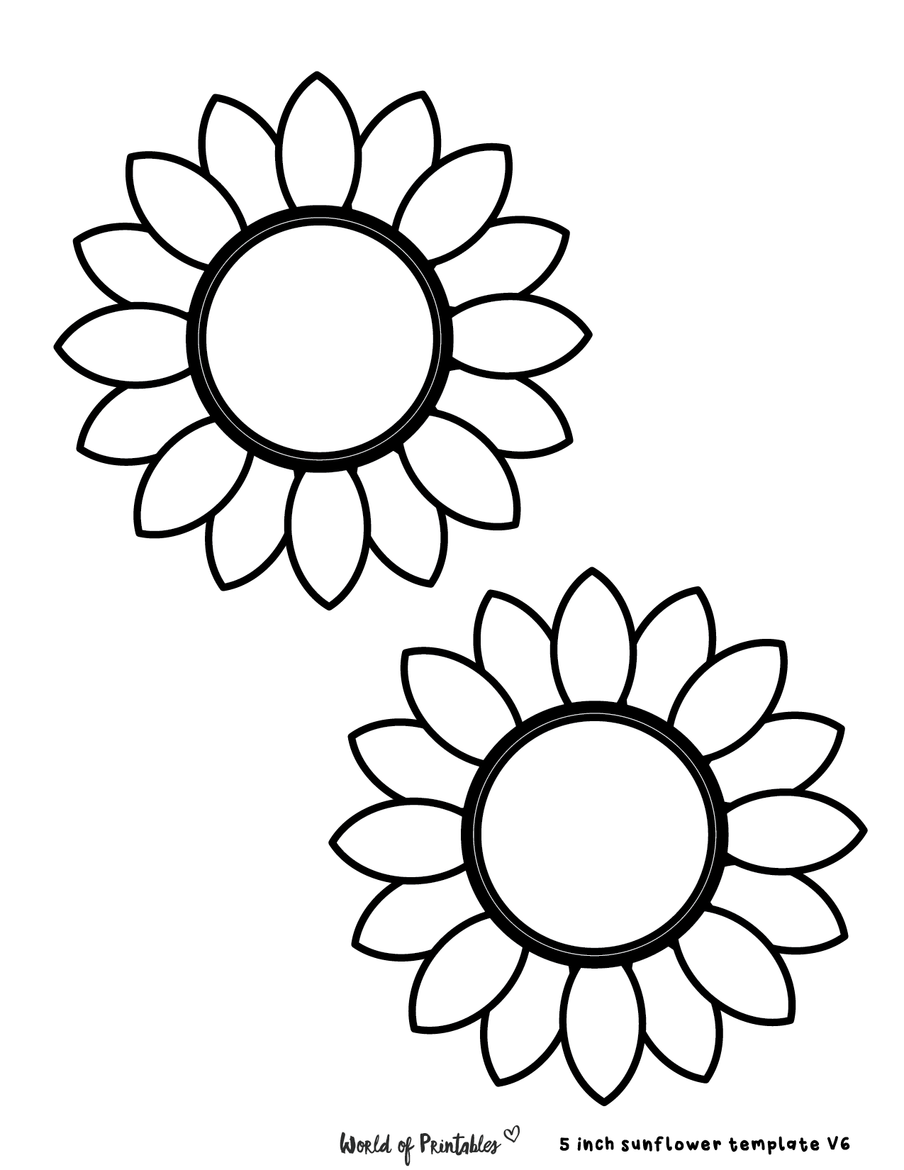 Best sunflower templates