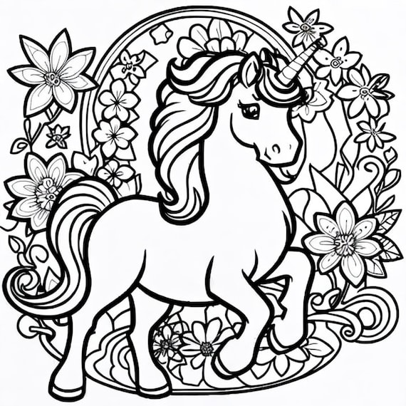 Unique coloring pages unicorns owls robots mandalas birds dragons for adults and children printable and digital download now