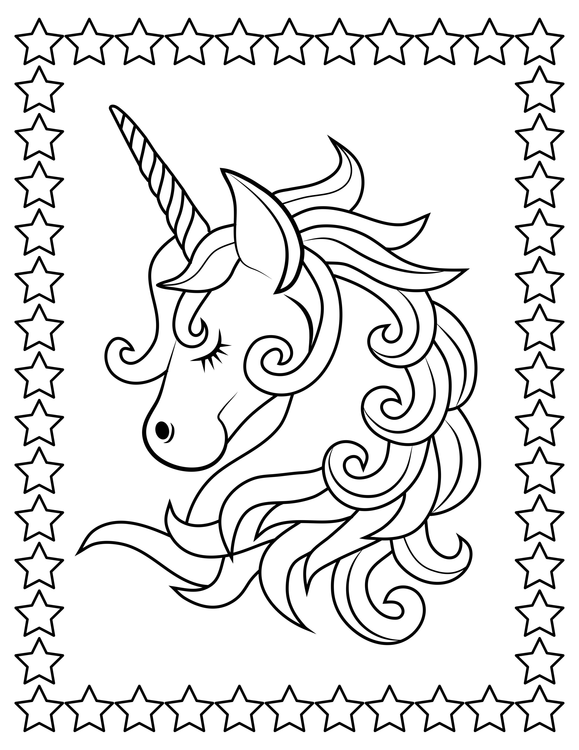 Unicorn coloring pages for kids printable coloring pages birthday party preschools school coloring pages road trip coloring page