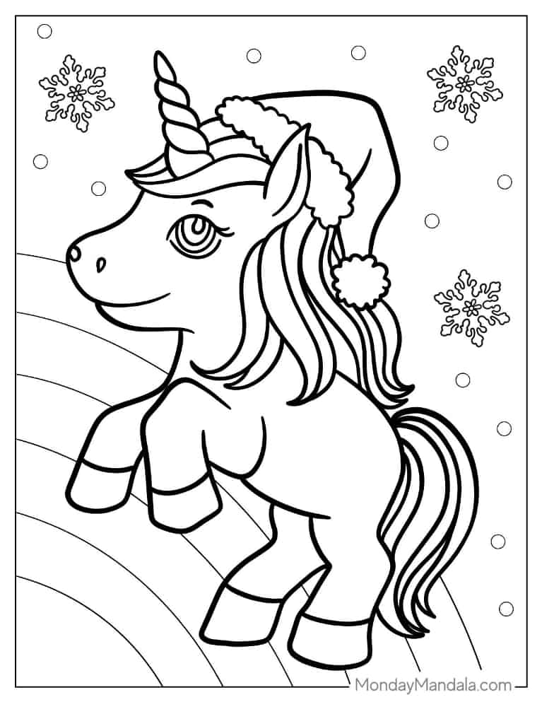 Christmas coloring pages free pdf printables