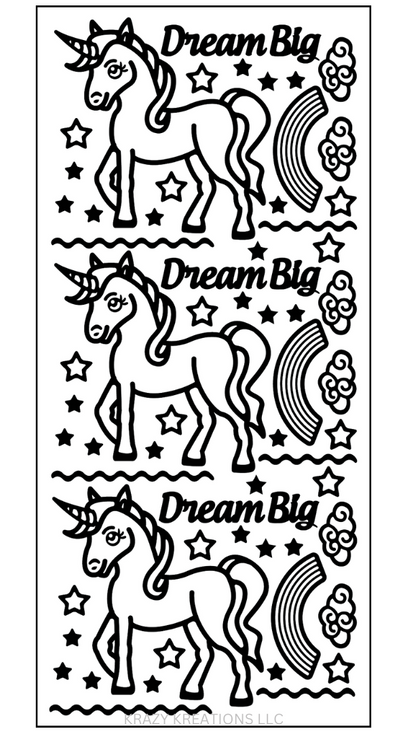 Unicorn outline sticker