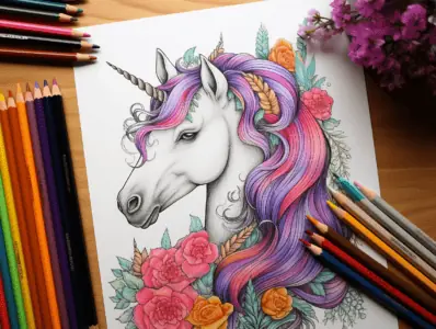 Unicorn coloring pages free printable sheets