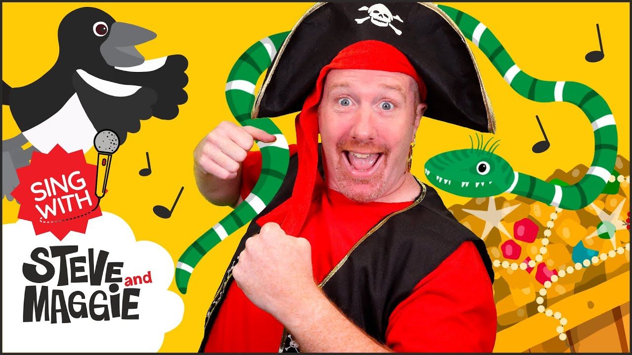 Pirate adventure song for kids with steve and maggie songs for kids sing with steve and maggie kids singing kids songs pirate adventure