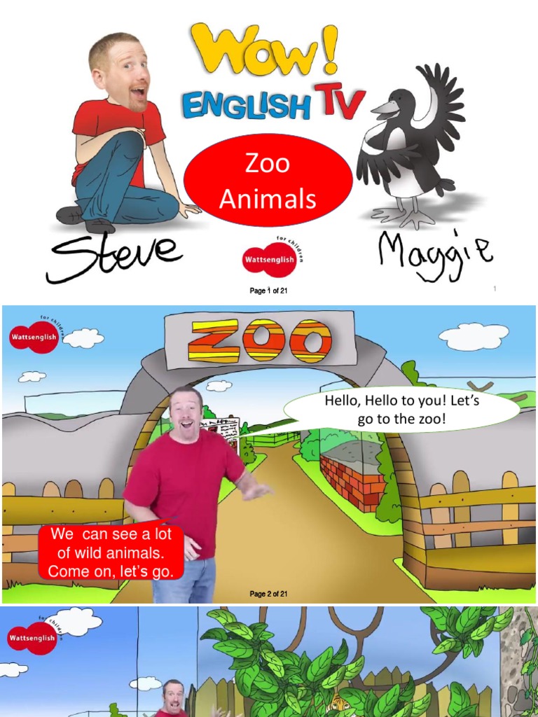 Steve and maggie zoo animals pdf