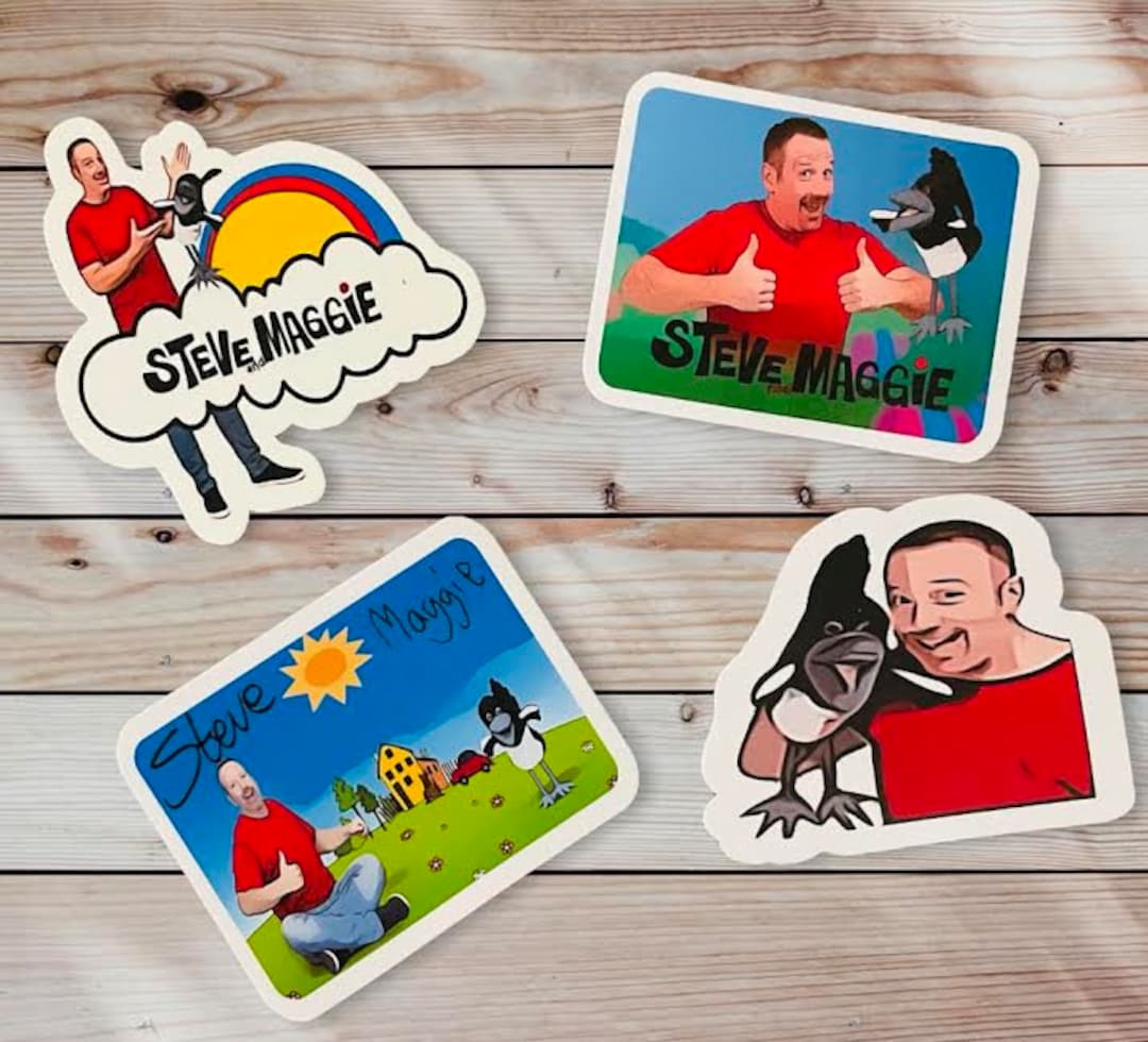 Steve and maggie stickers steve and maggie for kids steve and maggie gifts for kids steve and maggie stickers not waterproof