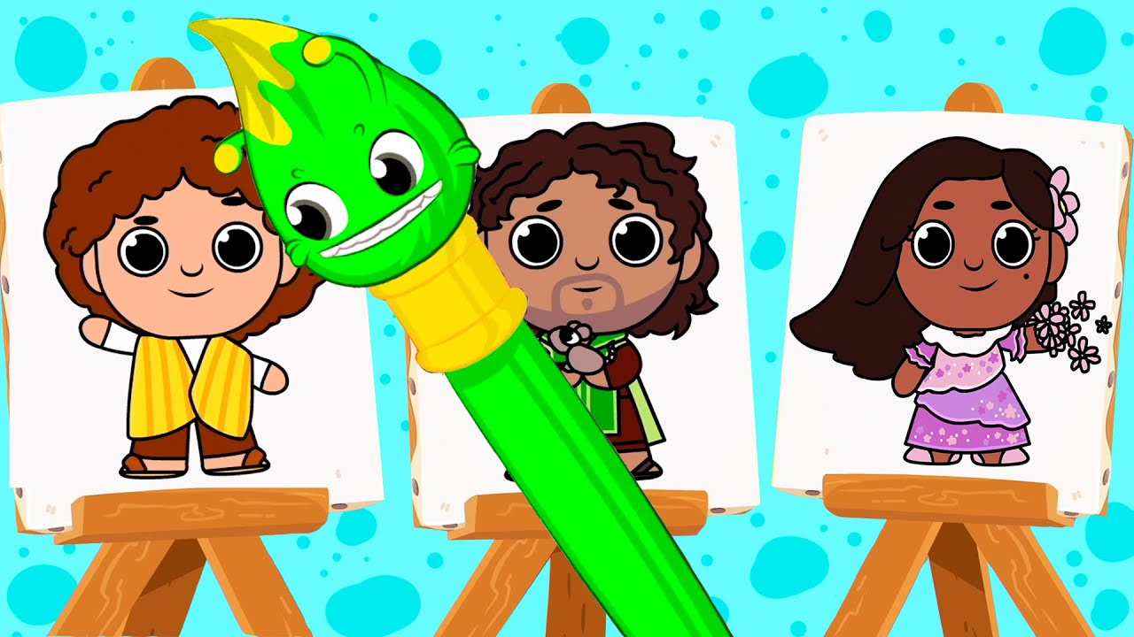 Lets paint the madrigal family cartoons for kids groovy the martian