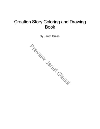 Creation coloring and drawing book preview pdf