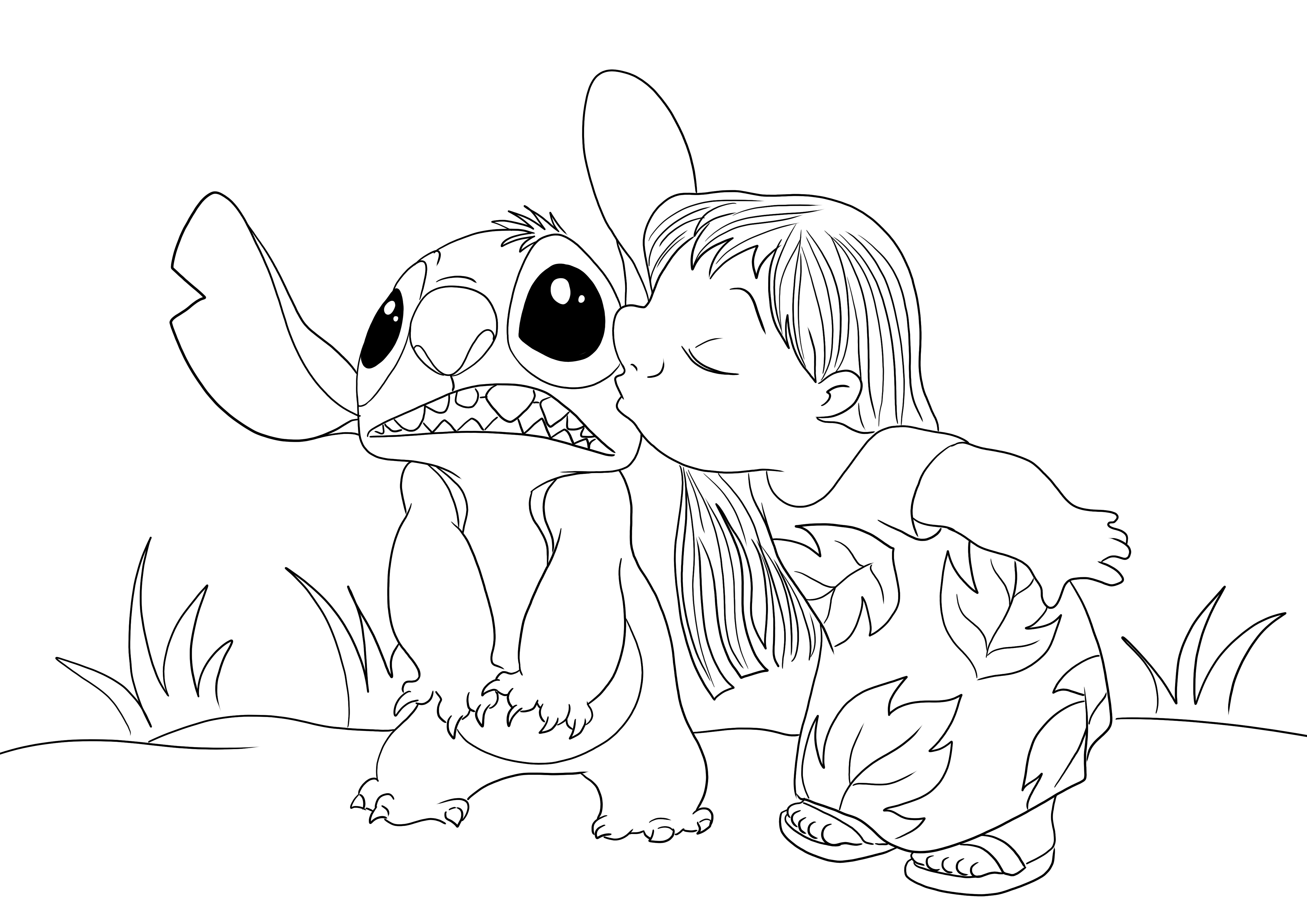 Lilo and stich are best friends