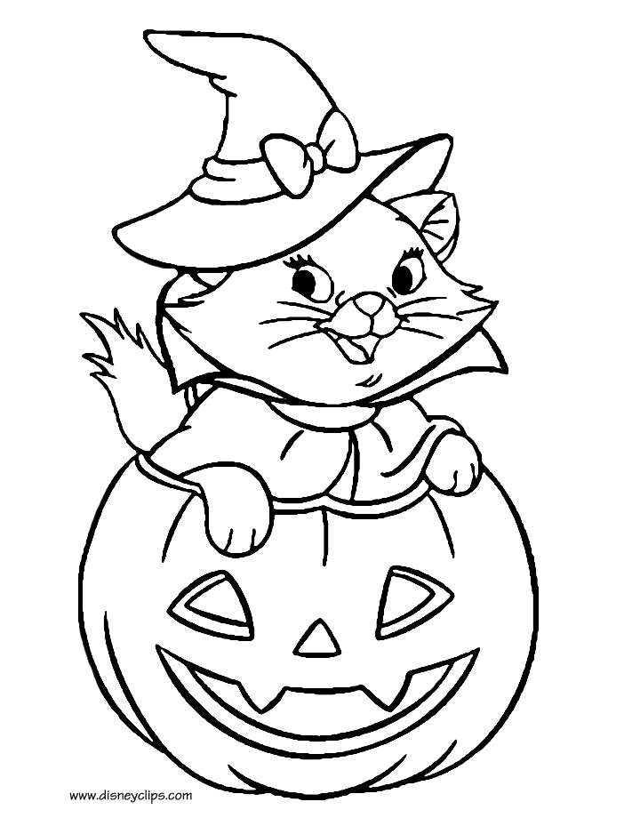 Disney halloween coloring pages