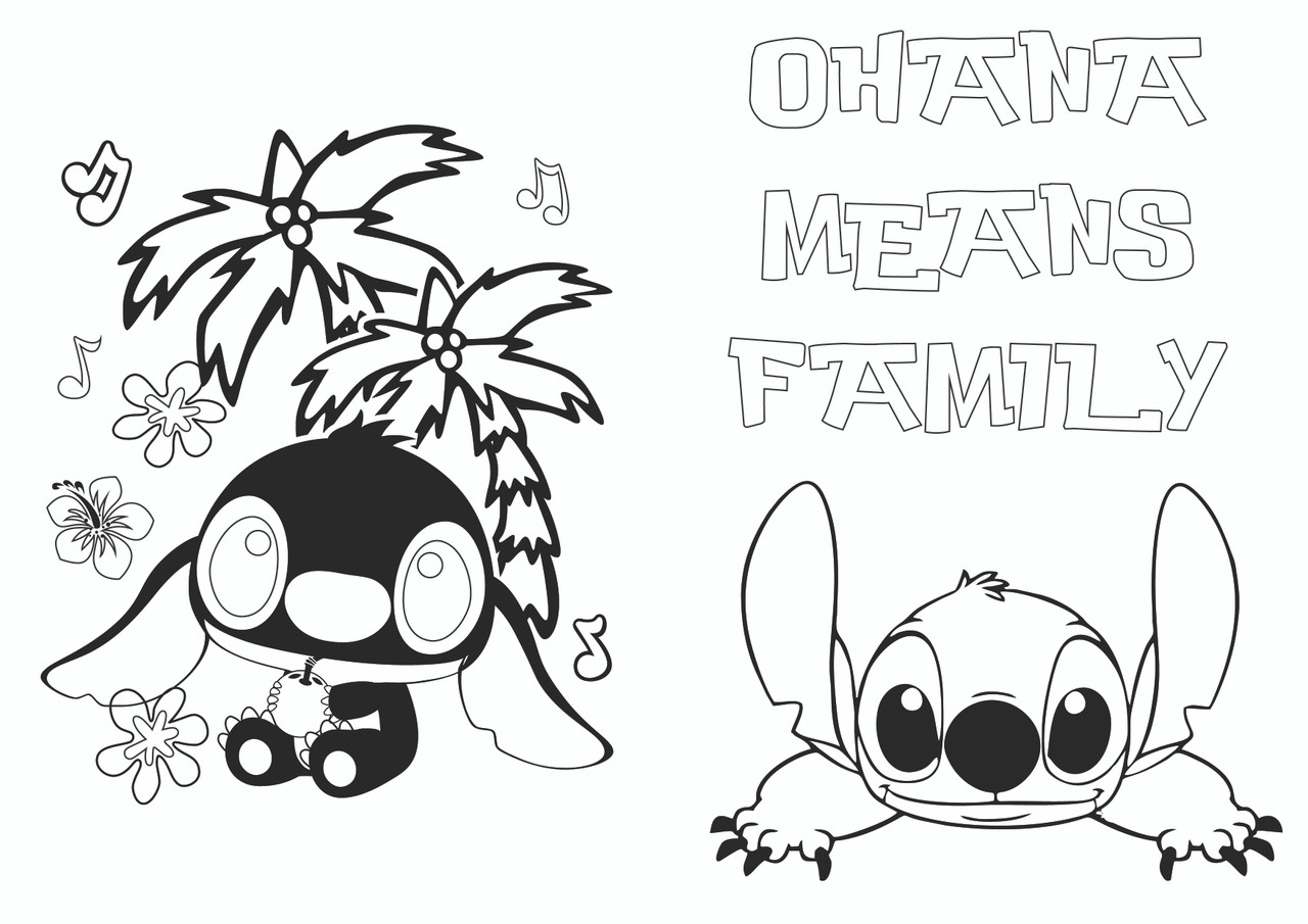 Personalised by us emailed lilo stitch colouring book design