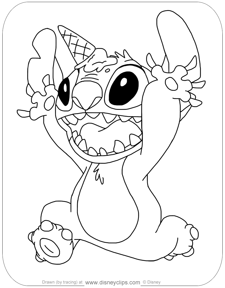 Free printable lilo and stitch coloring pages