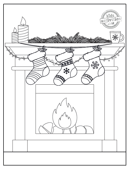 Free printable christmas stocking coloring pages kids activities blog