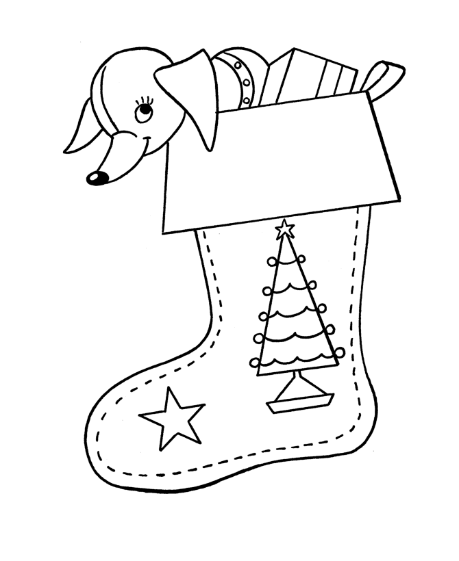 Bluebonkers christmas stockings coloring pages