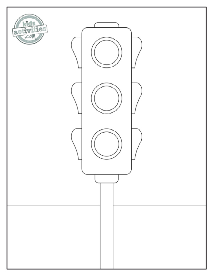 Free printable stop sign traffic signal and signs coloring pages kids activities blog