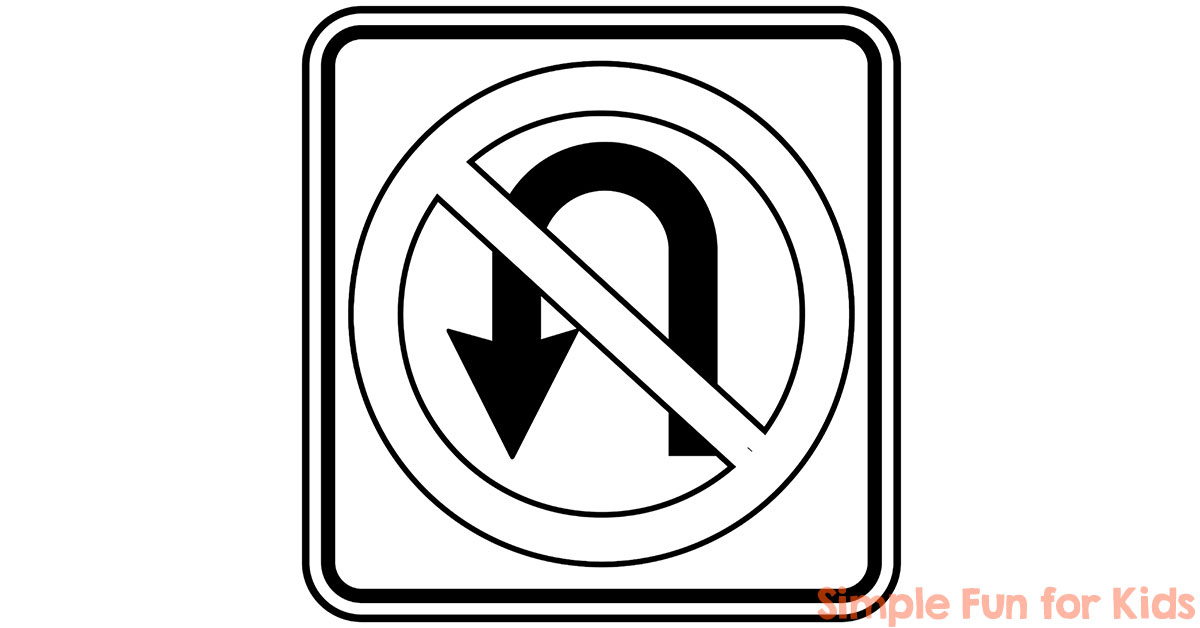 Traffic signs coloring pages