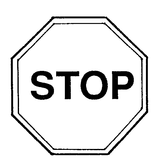 Stop sign coloring page